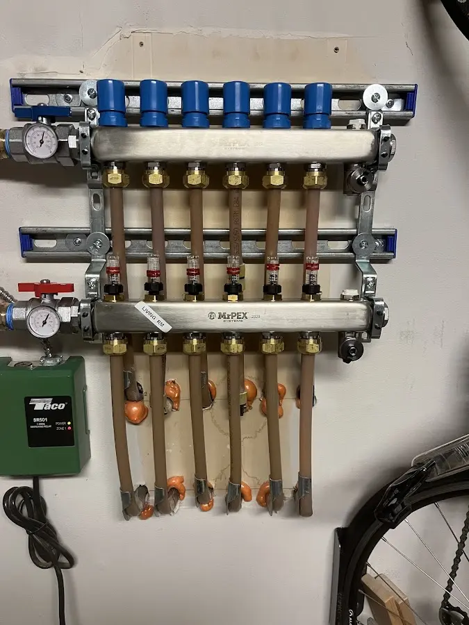 Plumber performing Gas Line Installation at a residential property in Hypoluxo